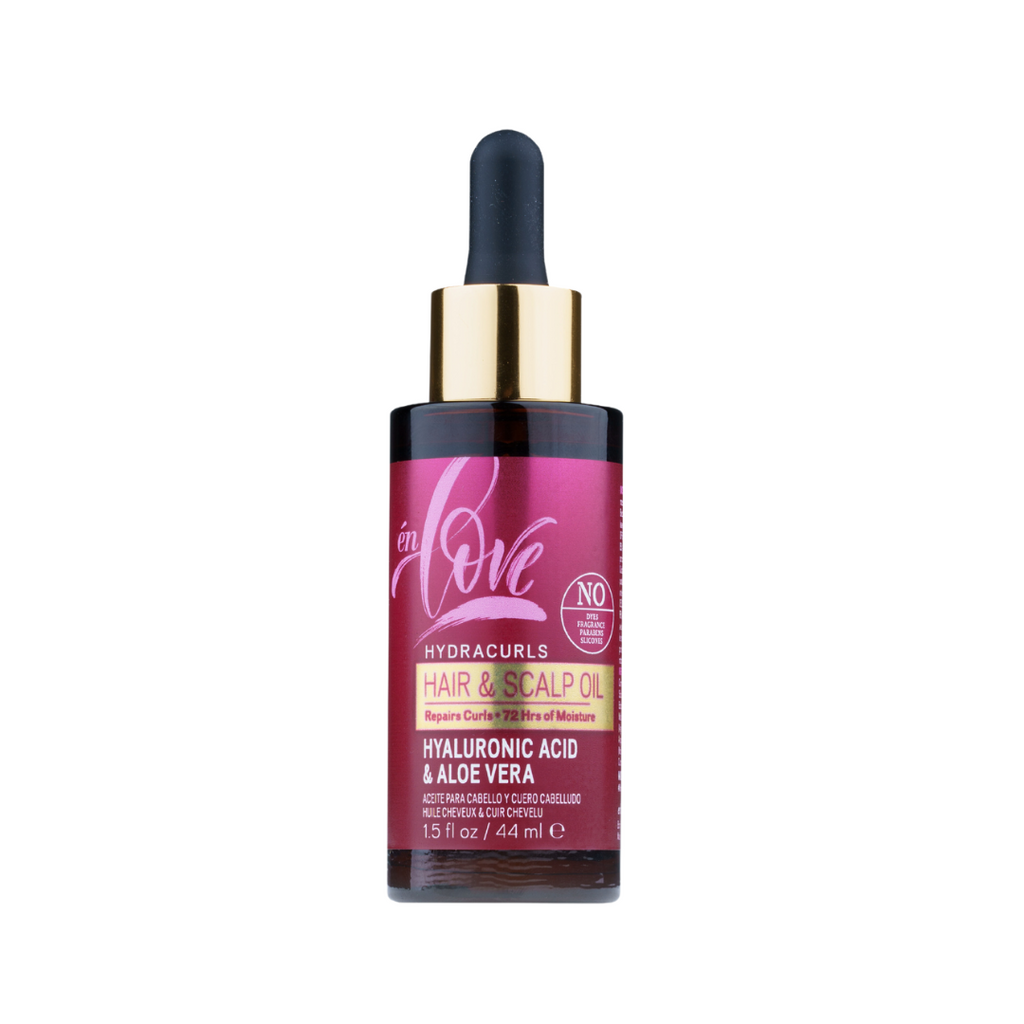 Hydracurls Hair & Scalp Oil with Hyaluronic Acid & Aloe Vera – En